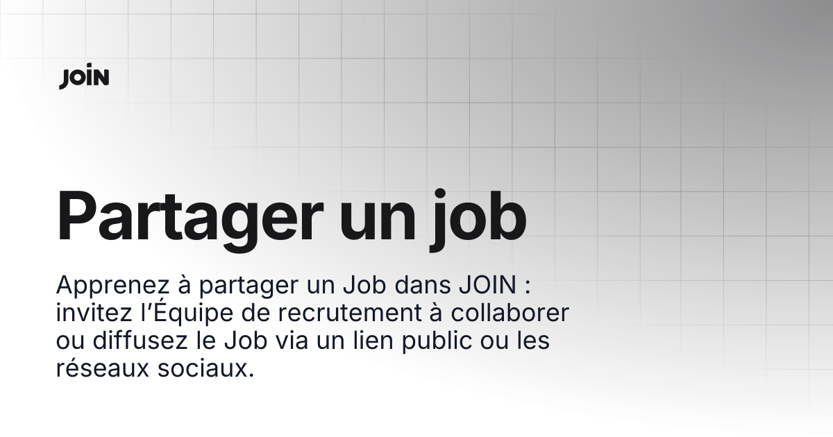 Partager un job | help.join.com