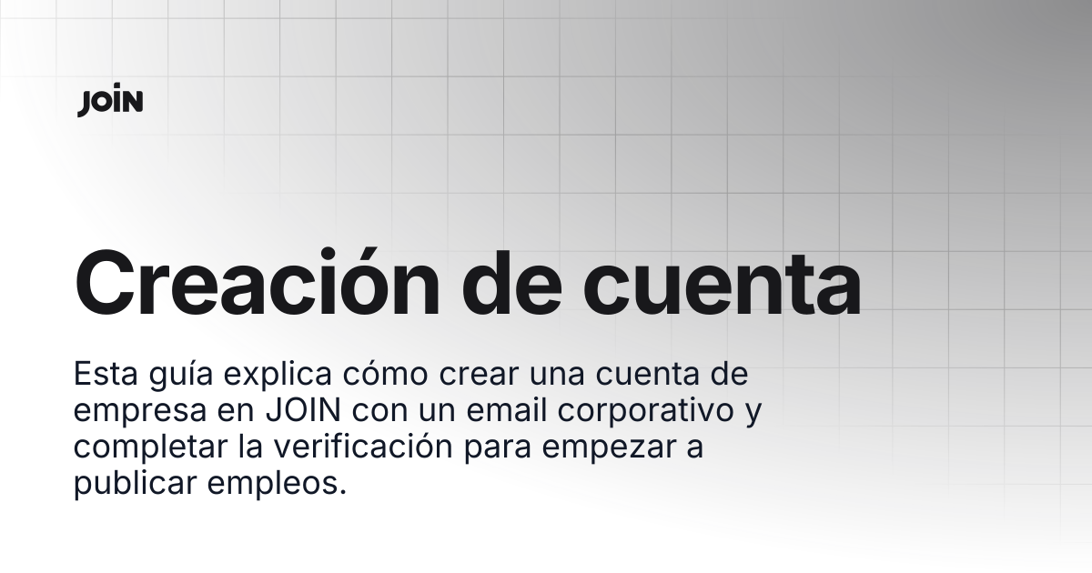 Creación de cuenta | help.join.com