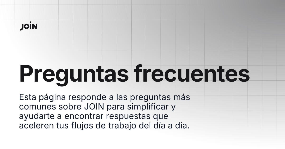 Preguntas frecuentes | help.join.com